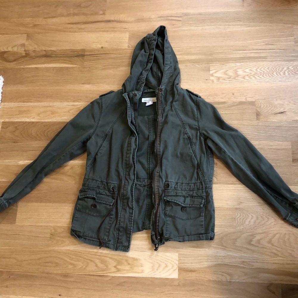 H&M green utility jacket
